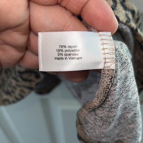 Off the shoulder leopard dress with pockets, stretchy plus size - Picture 7 of 8